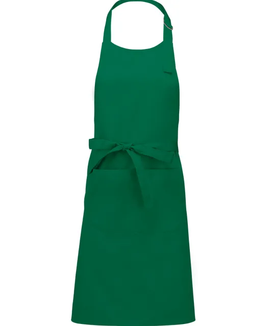 K890 - Schort van Polykatoen met zak Kelly Green