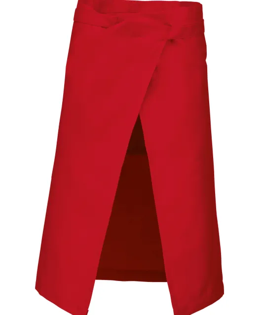 K897 - Polykatoen lang schort Red