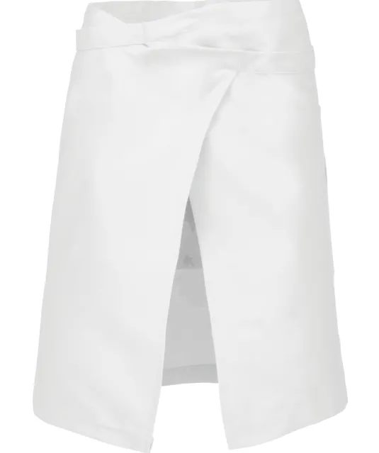 K898 - Katoenen halflang schort White