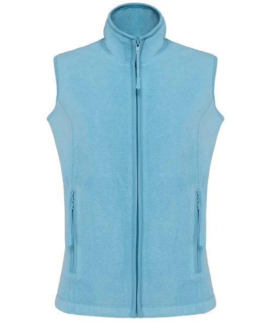 K906 - Bodywarmer van microfleece dames Cloudy blue heather