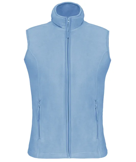 K906 - Bodywarmer van microfleece dames Sky Blue