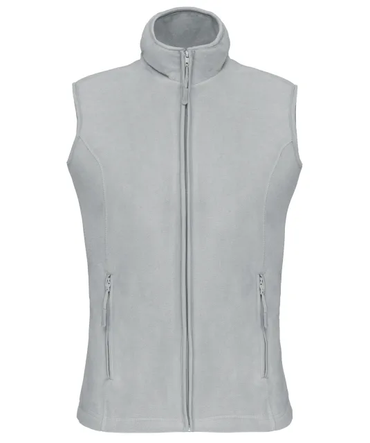 K906 - Bodywarmer van microfleece dames Snow Grey