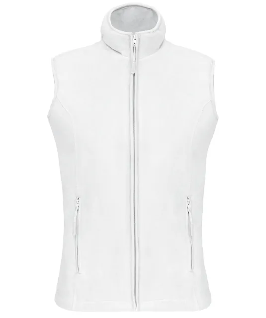 K906 - Bodywarmer van microfleece dames White