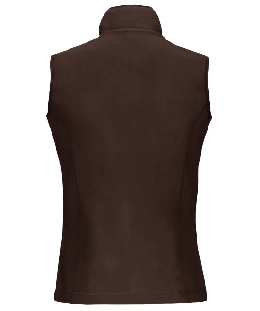 K906 - Bodywarmer van microfleece dames Chocolate