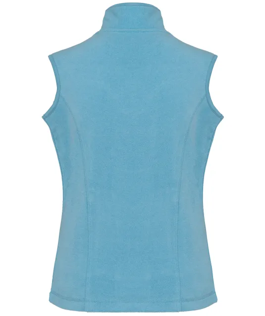 K906 - Bodywarmer van microfleece dames Cloudy blue heather
