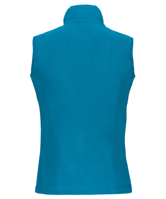 K906 - Bodywarmer van microfleece dames Tropical Blue