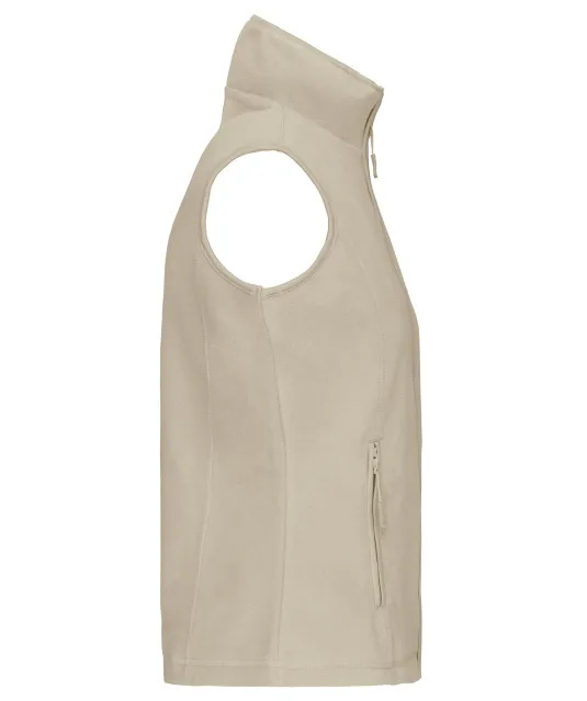K906 - Bodywarmer van microfleece dames Beige