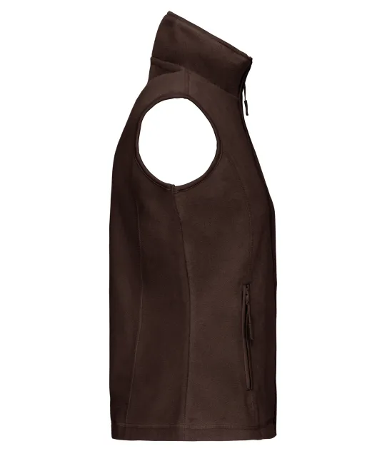K906 - Bodywarmer van microfleece dames Chocolate