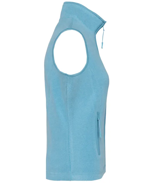 K906 - Bodywarmer van microfleece dames Cloudy blue heather