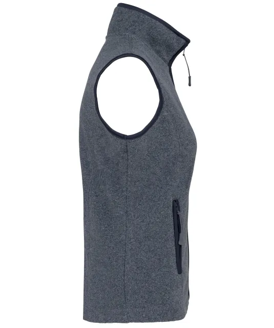 K906 - Bodywarmer van microfleece dames French Navy Heather
