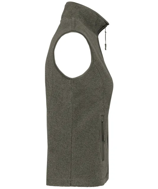 K906 - Bodywarmer van microfleece dames Green Marble Heather