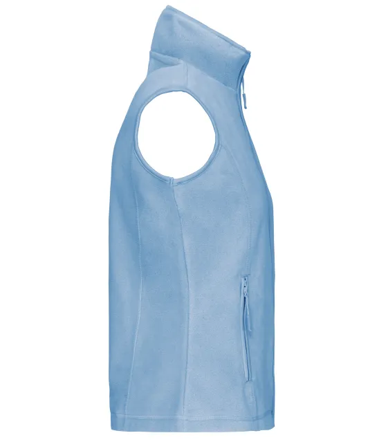 K906 - Bodywarmer van microfleece dames Sky Blue