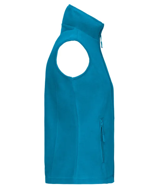 K906 - Bodywarmer van microfleece dames Tropical Blue