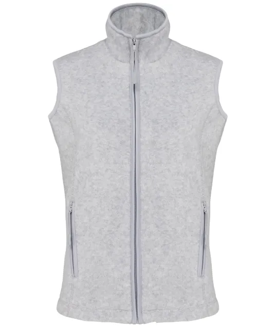 K906 - Bodywarmer van microfleece dames Ash Heather