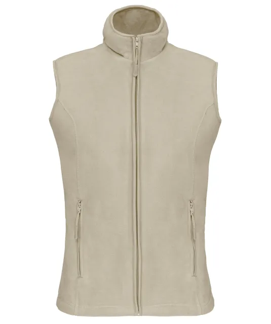 K906 - Bodywarmer van microfleece dames Beige