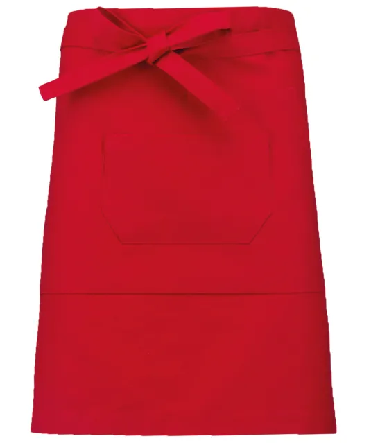 K899 - Polykatoen halflang schort Red