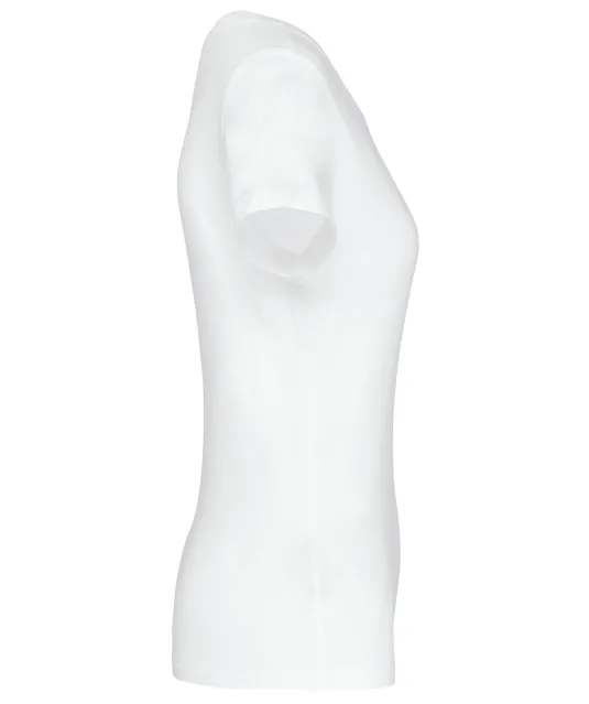 K3003 - Dames-t-shirt Supima® V-hals korte mouwen White
