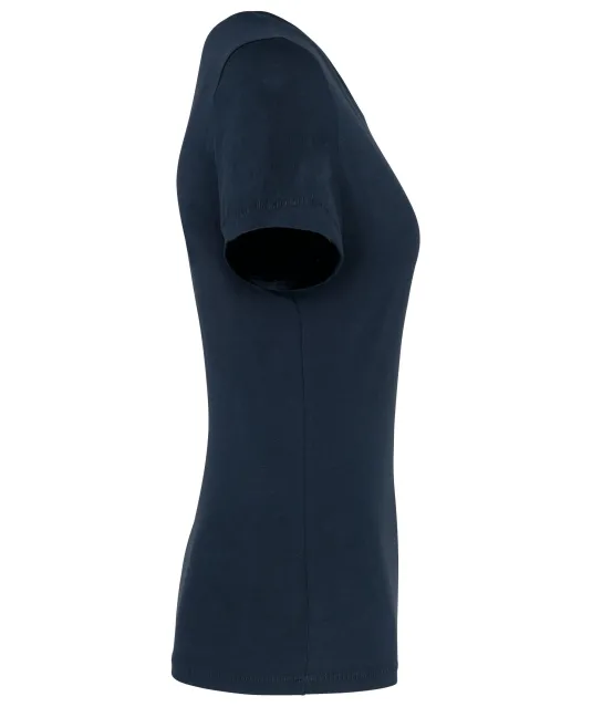 K3003 - Dames-t-shirt Supima® V-hals korte mouwen Navy
