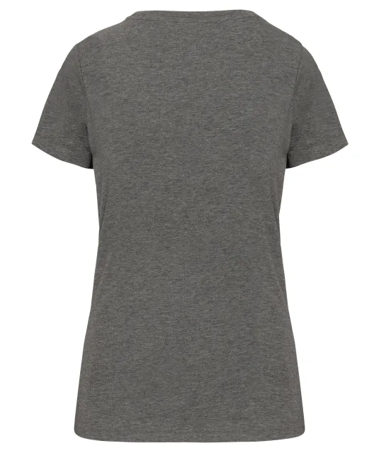 K3003 - Dames-t-shirt Supima® V-hals korte mouwen Grey Heather