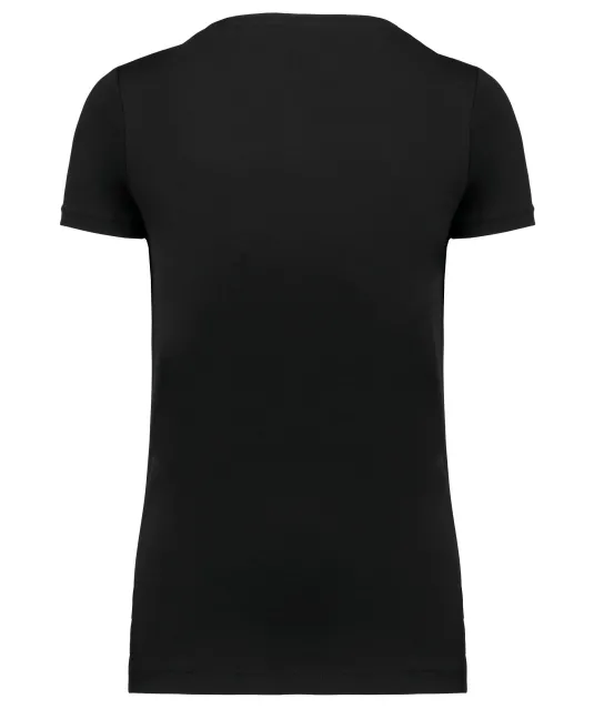 K3003 - Dames-t-shirt Supima® V-hals korte mouwen Black
