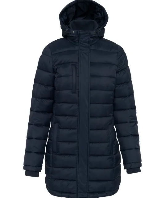 K6129 - Lichte damesparka met capuchon Navy