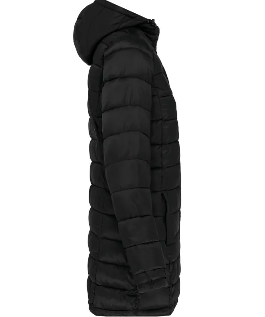 K6129 - Lichte damesparka met capuchon Black
