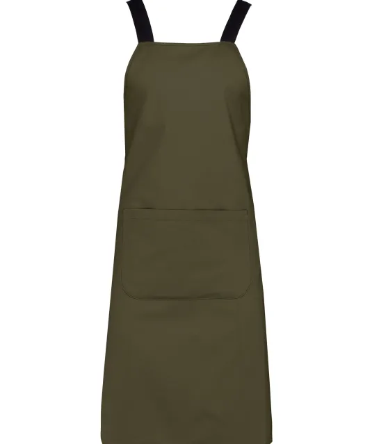 K8002 - Schort van biologisch katoen Mossy Green