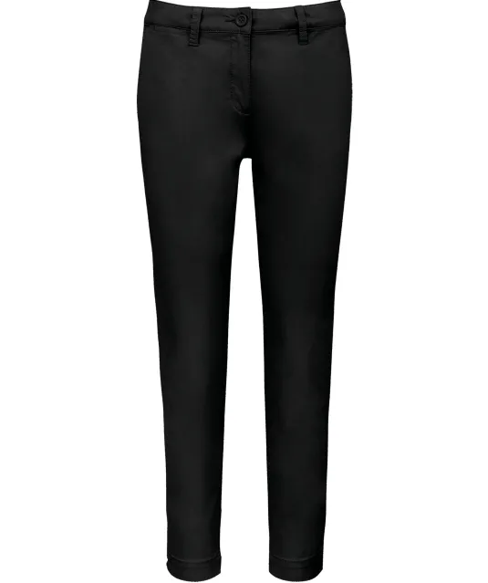 K749 - Enkelhoge broek voor dames Black