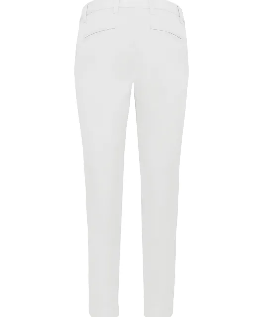 K749 - Enkelhoge broek voor dames White