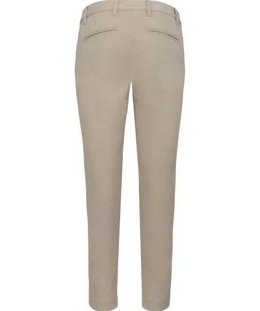 K749 - Enkelhoge broek voor dames Beige