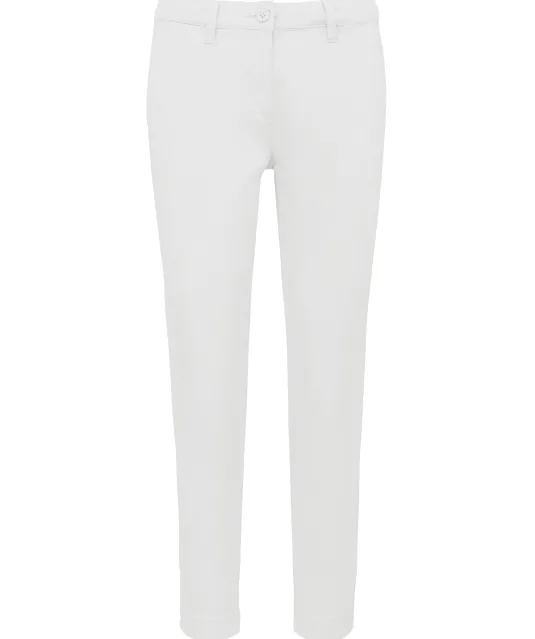 K749 - Enkelhoge broek voor dames White