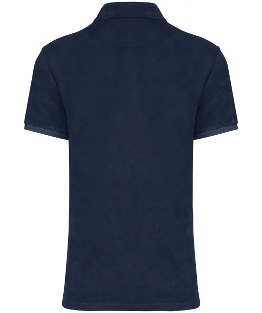 NS227 - Herenpolo Terry Towel- 210 gr/m2 Navy Blue