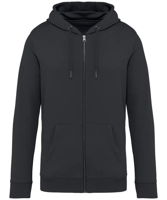 NS402 - Ecologische uniseks sweater met capuchon en rits Iron Grey