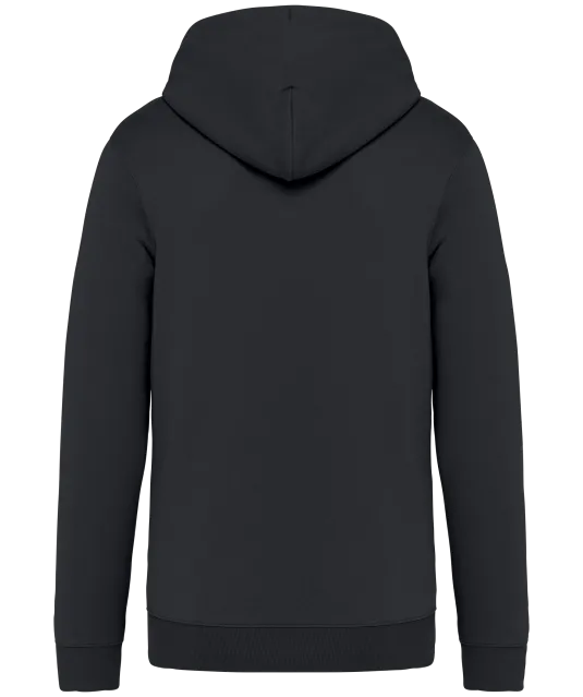 NS402 - Ecologische uniseks sweater met capuchon en rits Iron Grey