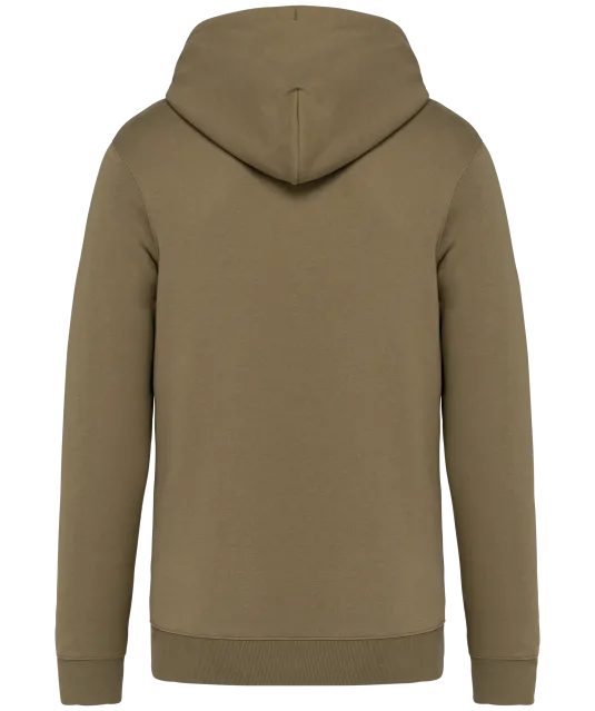NS402 - Ecologische uniseks sweater met capuchon en rits Light Olive Green