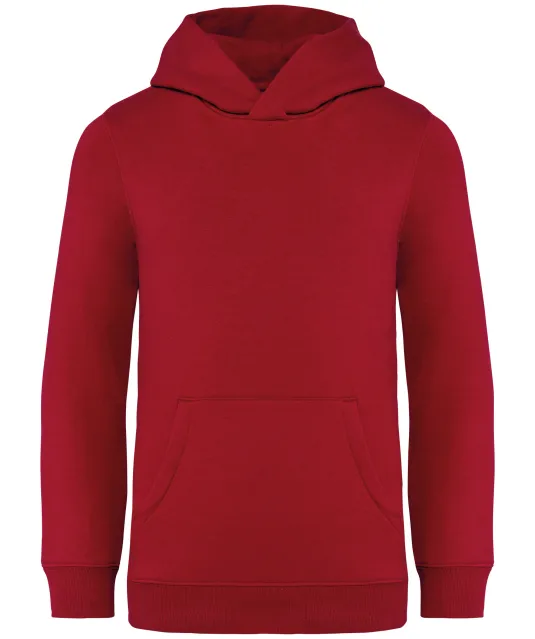 NS404 - Ecologische kindersweater met capuchon Hibiscus Red