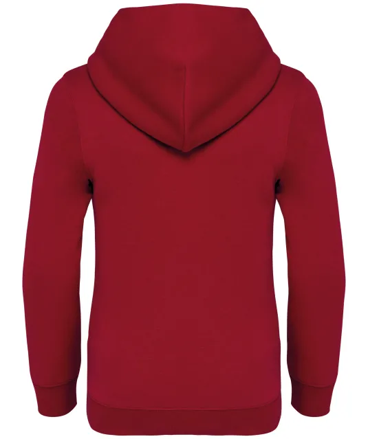 NS404 - Ecologische kindersweater met capuchon Hibiscus Red