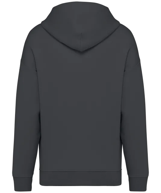 NS408 - Ecologische uniseks oversized sweater met capuchon Iron Grey