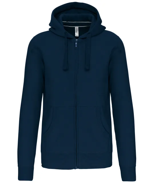 K454 - Hooded Sweater Met Rits Navy