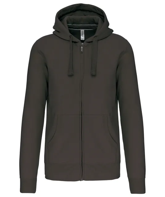 K454 - Hooded Sweater Met Rits Dark Grey