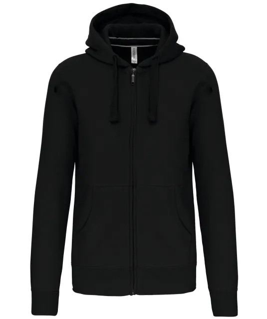 K454 - Hooded Sweater Met Rits Black
