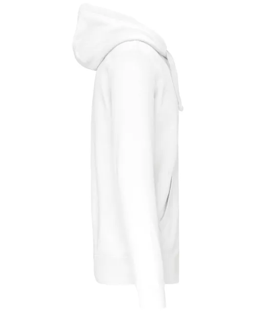 K454 - Hooded Sweater Met Rits White