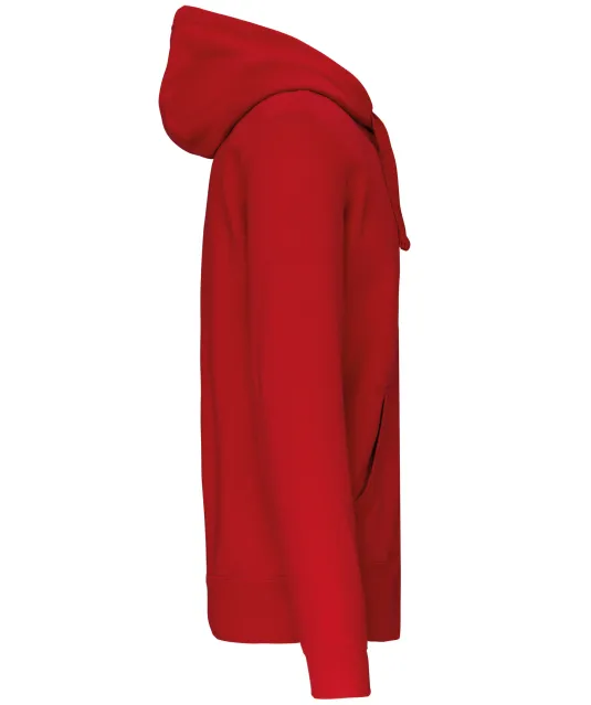 K454 - Hooded Sweater Met Rits Red