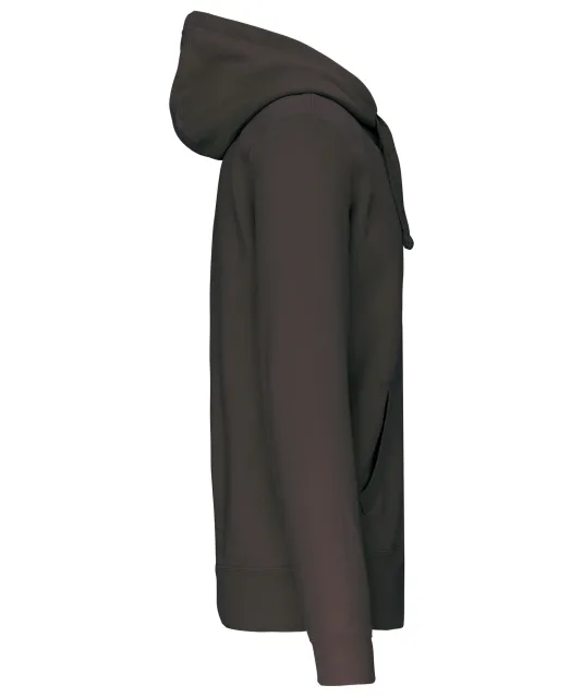 K454 - Hooded Sweater Met Rits Dark Grey