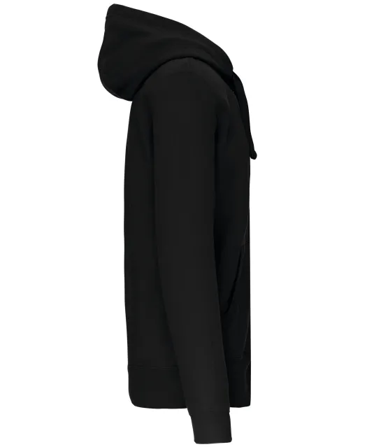 K454 - Hooded Sweater Met Rits Black