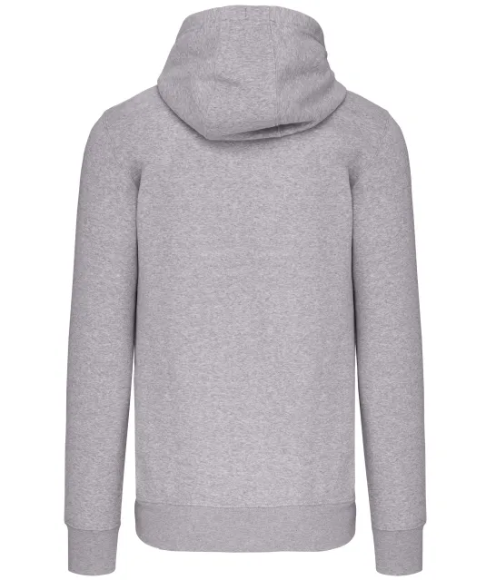 K454 - Hooded Sweater Met Rits Oxford Grey