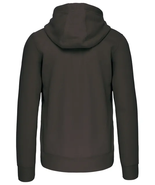 K454 - Hooded Sweater Met Rits Dark Grey