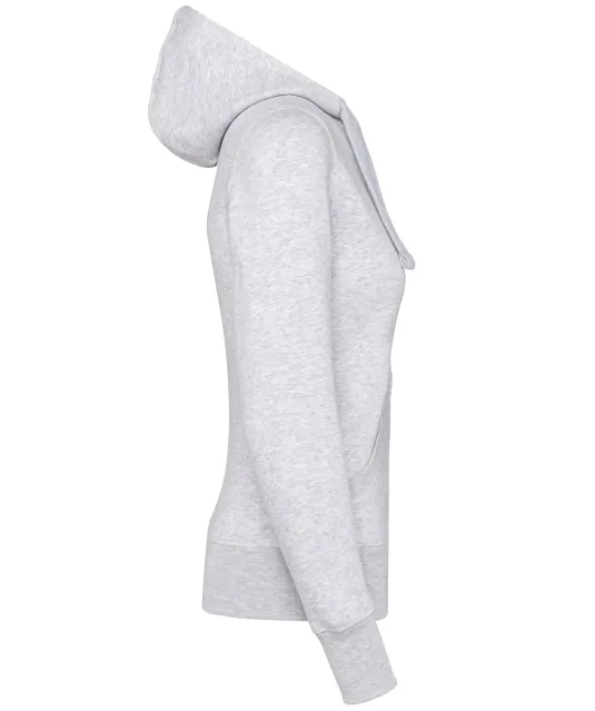 K464 - Damessweater met rits en capuchon Ash Heather