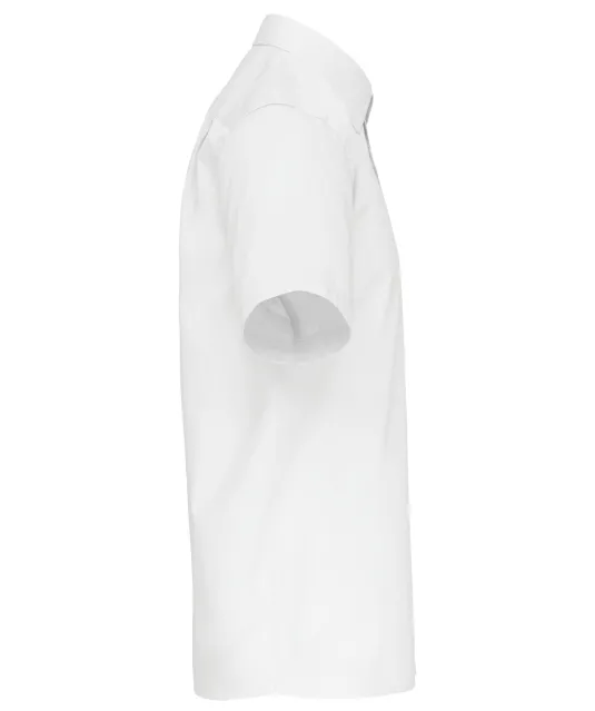 K543 - Heren poplin overhemd korte mouwen White