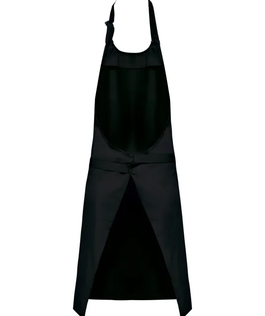 K8010 - Schort van polykatoen wasbaar op hoge temperatuur Black
